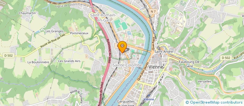 localisation de l'entreprise SCI ISUGO  SAINT-CYR-SUR-LE-RHONE