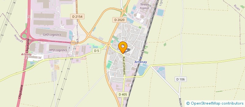 localisation de l'entreprise SCI ISYL  ARTENAY