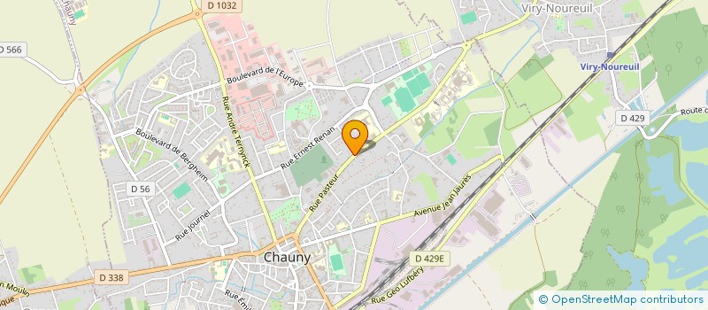 localisation de l'entreprise SCI IT DP ET CIE à CHAUNY