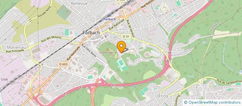 localisation de l'entreprise SCI ITAL'PROJECT  FORBACH