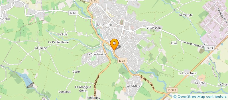 localisation de l'entreprise SCI ITALICA  MORNANT