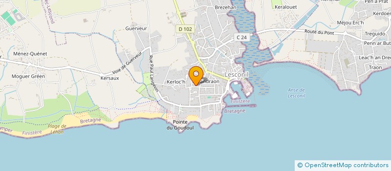 localisation de l'entreprise SCI ITAPARICA  PLOBANNALEC-LESCONIL