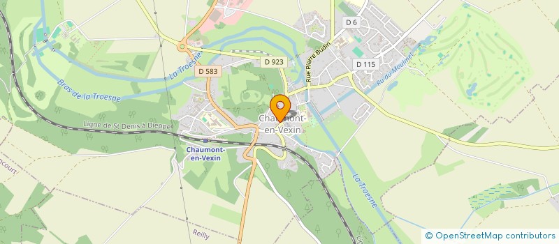 localisation de l'entreprise SCI ITELAU  CHAUMONT-EN-VEXIN