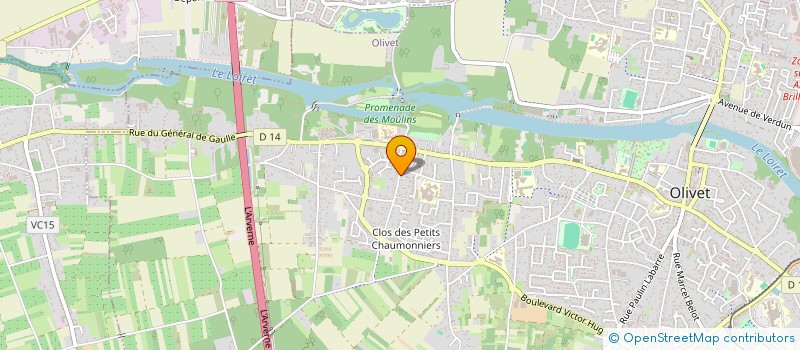 localisation de l'entreprise SCI ITERA à OLIVET