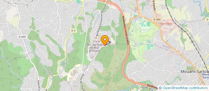 localisation de l'entreprise SCI ITEXPRESS à GRASSE