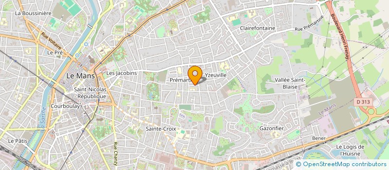 localisation de l'entreprise SCI ITHAQUE  LE MANS