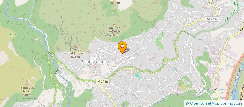 localisation de l'entreprise SCI ITHAQUE  SAINT-JEANNET