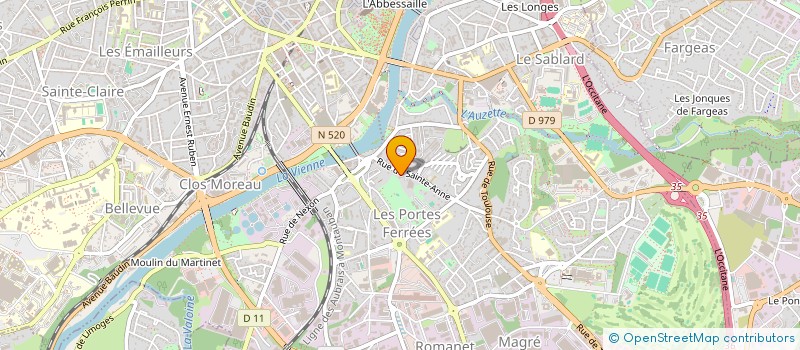 localisation de l'entreprise SCI ITOU à LIMOGES