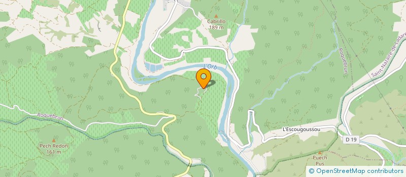 localisation de l'entreprise SCI ITSY  ROQUEBRUN