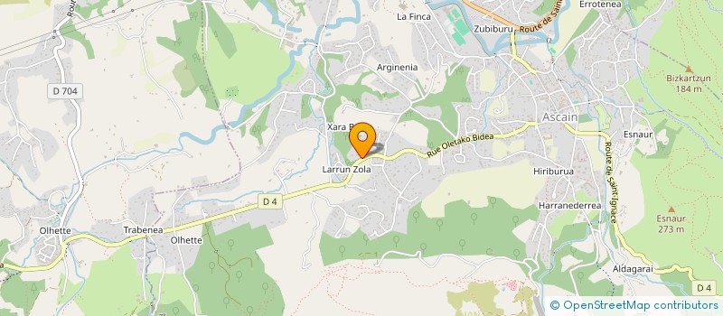 localisation de l'entreprise SCI ITURRALDIA  ASCAIN