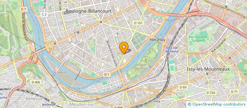 localisation de l'entreprise SCI IUSEGA à BOULOGNE-BILLANCOURT