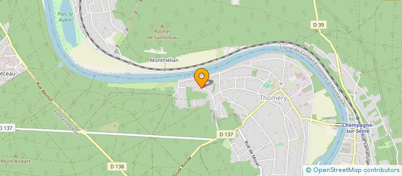 localisation de l'entreprise SCI IV P.M  THOMERY