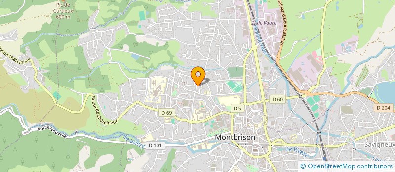 localisation de l'entreprise SCI IVALO  MONTBRISON