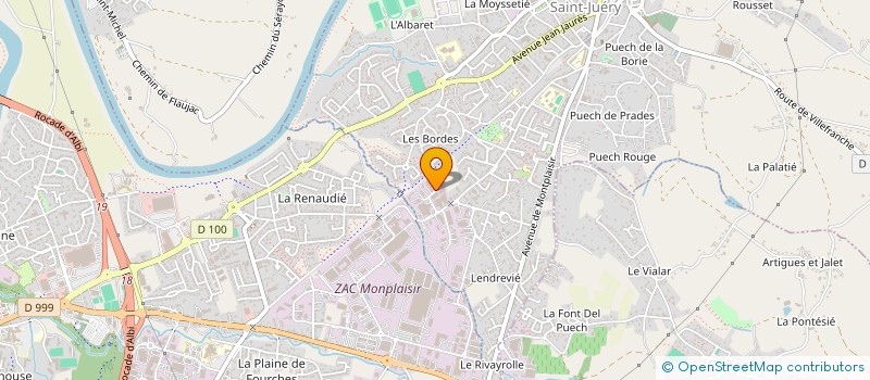 localisation de l'entreprise SCI IVALOR  SAINT-JUERY