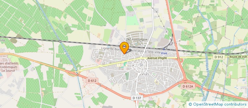 localisation de l'entreprise SCI IVANES  VIAS