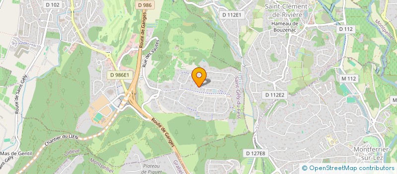 localisation de l'entreprise SCI IVARAPH  SAINT-GELY-DU-FESC