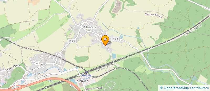 localisation de l'entreprise SCI IVAROS à MEROUX-MOVAL