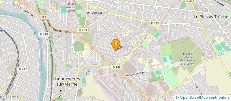 localisation de l'entreprise SCI IVASTEL  CHENNEVIERES-SUR-MARNE