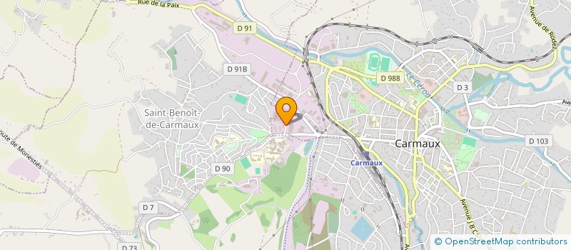 localisation de l'entreprise SCI IVERSENC  CARMAUX