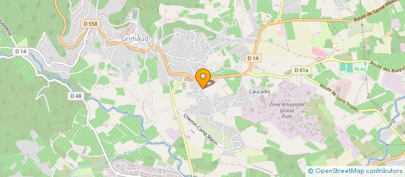 localisation de l'entreprise SCI IVOIRE à GRIMAUD