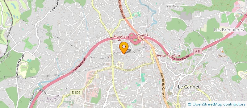 localisation de l'entreprise SCI IVORY à MOUGINS