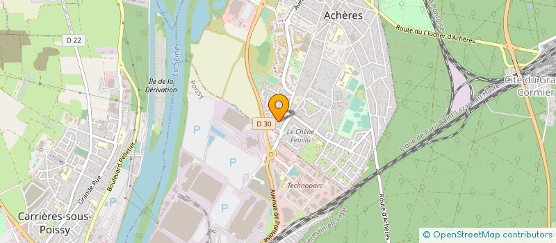 localisation de l'entreprise SCI IVRY 2020 à ACHERES