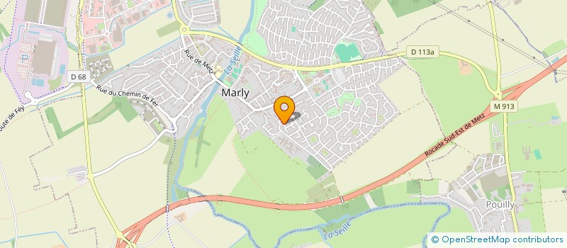 localisation de l'entreprise SCI IXA  MARLY