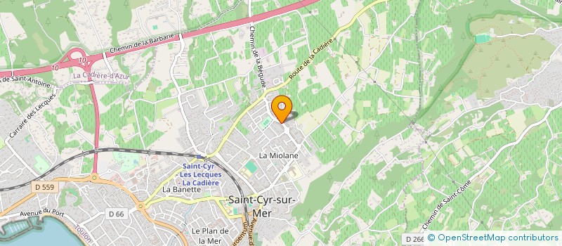 localisation de l'entreprise SCI IXIA à SAINT-CYR-SUR-MER