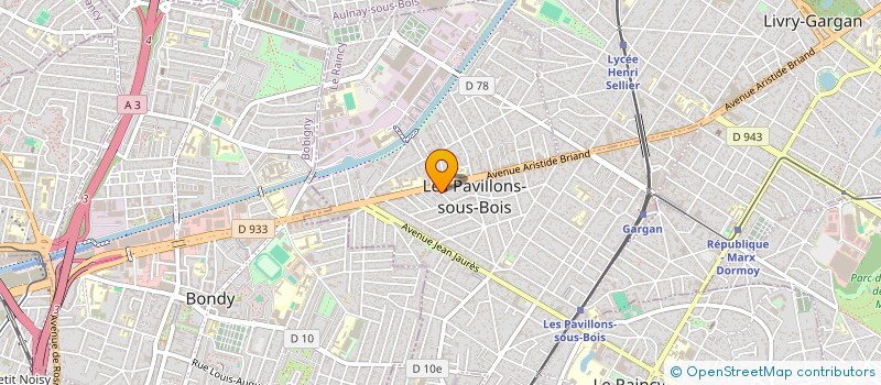 localisation de l'entreprise SCI IZ INVEST  LES PAVILLONS-SOUS-BOIS