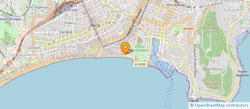 localisation de l'entreprise SCI IZA à NICE