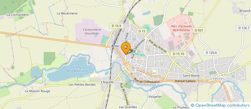 localisation de l'entreprise SCI IZAACK 2021 à BROU