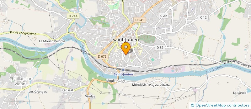localisation de l'entreprise SCI IZAE à SAINT-JUNIEN