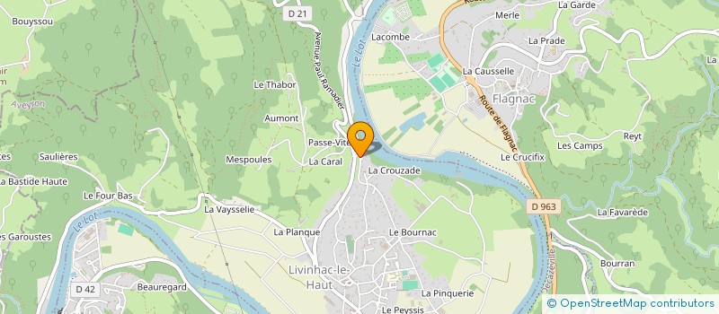 localisation de l'entreprise SCI IZARD  LIVINHAC-LE-HAUT