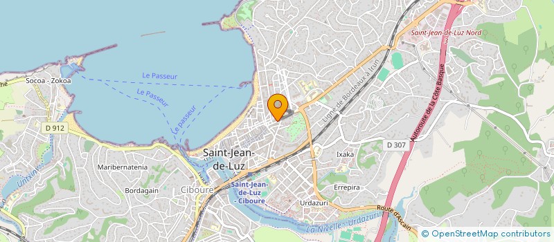 localisation de l'entreprise SCI IZARRA  SAINT-JEAN-DE-LUZ