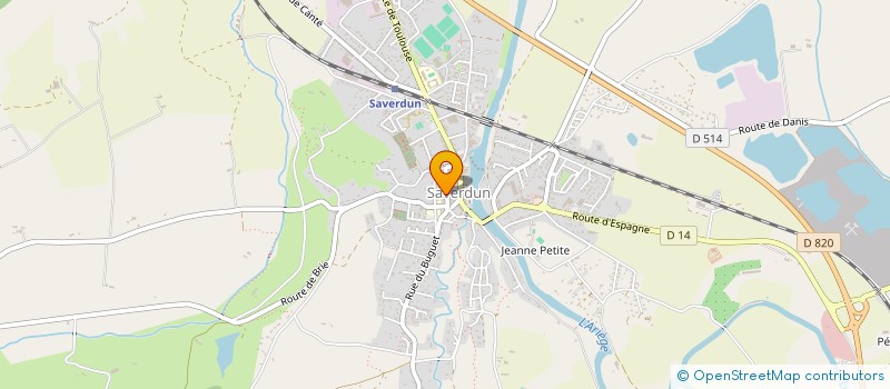 localisation de l'entreprise SCI IZBALL à SAVERDUN