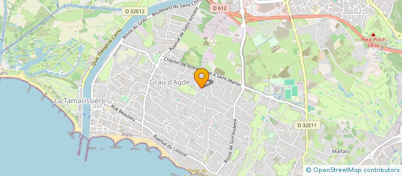 localisation de l'entreprise SCI IZCARAGUA  AGDE