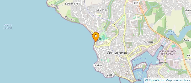 localisation de l'entreprise SCI IZELLA  CONCARNEAU