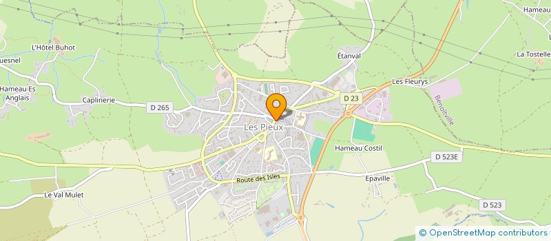 localisation de l'entreprise SCI IZEM  LES PIEUX