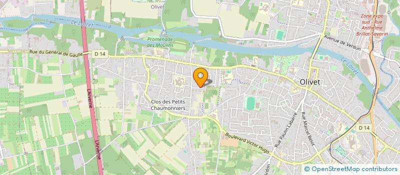 localisation de l'entreprise SCI IZENAH à OLIVET
