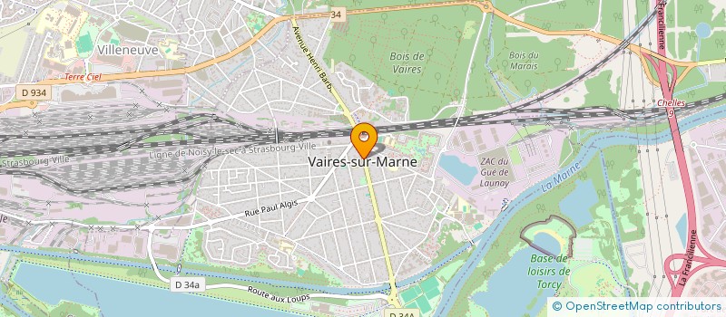 localisation de l'entreprise SCI IZET  VAIRES-SUR-MARNE