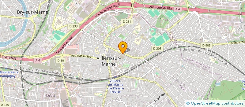 localisation de l'entreprise SCI IZI  VILLIERS-SUR-MARNE