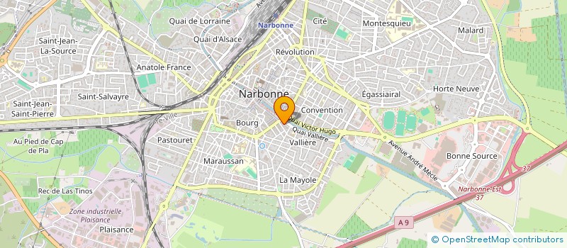 localisation de l'entreprise SCI J 2 R  NARBONNE