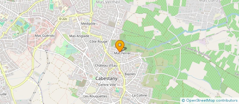 localisation de l'entreprise SCI J A  CABESTANY