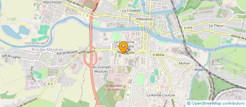 localisation de l'entreprise SCI J.A. à CHARLEVILLE-MEZIERES