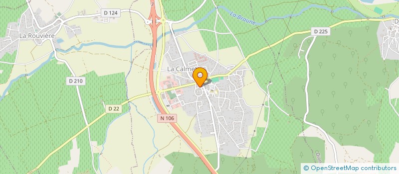 localisation de l'entreprise SCI J.A.  LA CALMETTE