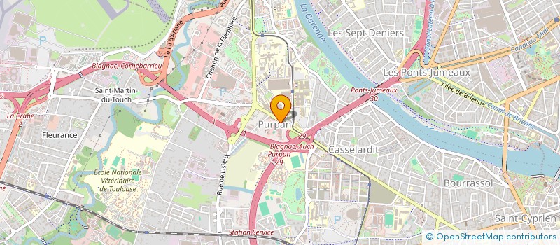 localisation de l'entreprise SCI J.A à TOULOUSE