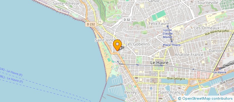 localisation de l'entreprise SCI J.A  LE HAVRE