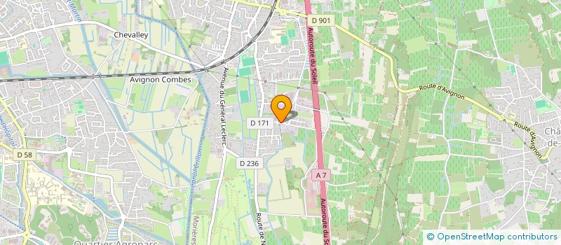 localisation de l'entreprise SCI J.A.  MORIERES-LES-AVIGNON