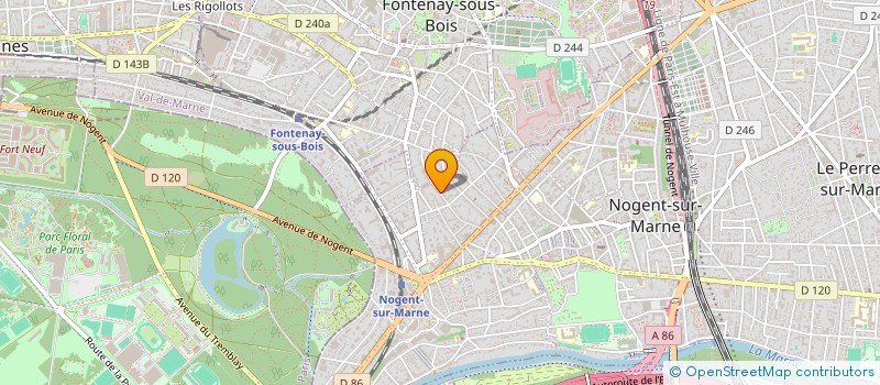 localisation de l'entreprise SCI J&A à NOGENT-SUR-MARNE
