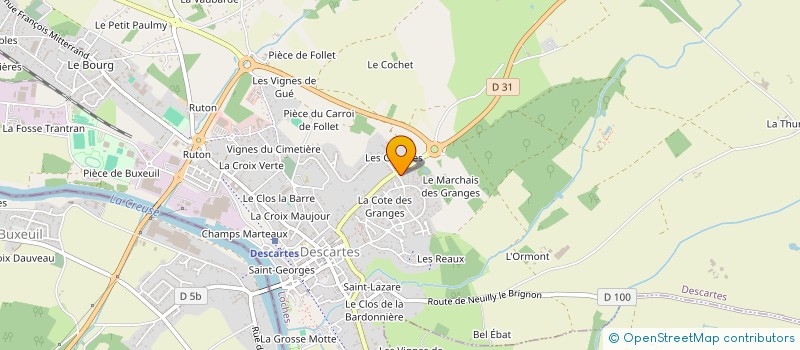 localisation de l'entreprise SCI J.A.B.  DESCARTES